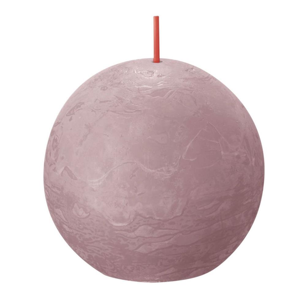 Bolsius Ash Rose Rustic Ball Candle 8cm £5.84